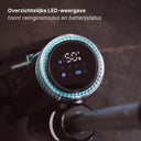 LED-scherm DualClean Pro toont resterende werktijd en zuigmodus