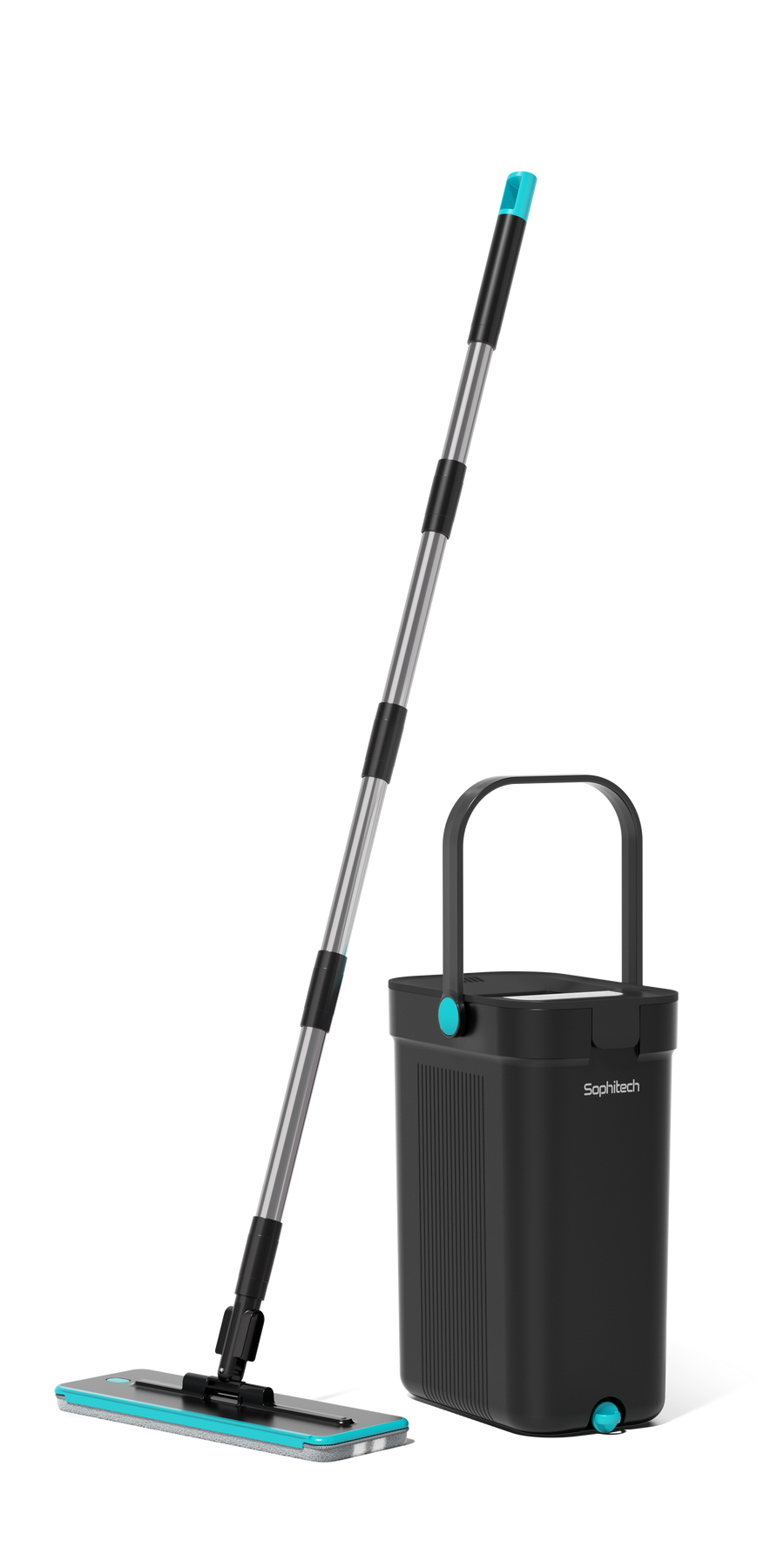 FreshClean Mop met steel, dweilkop en emmer