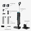 Sophitech DualClean Pro dweilstofzuiger met basisstation, HEPA-filters en rolborstels
