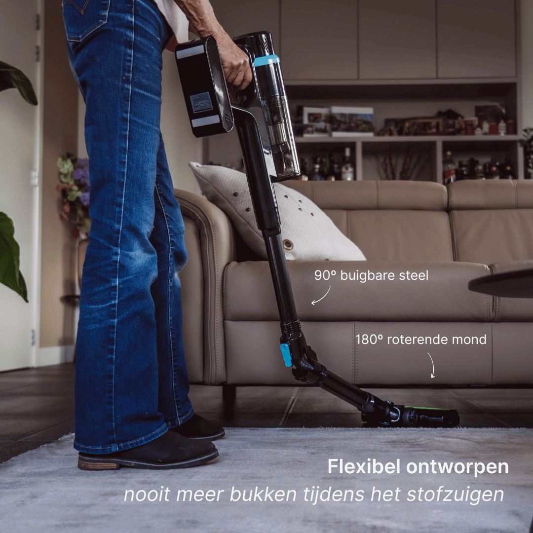 Sophitech Steelstofzuiger DustVision buigfunctie