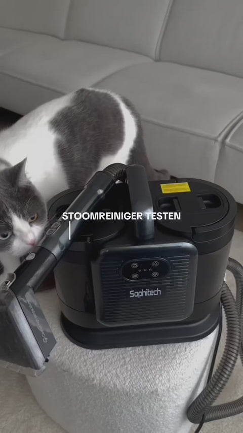 Vuil water zichtbaar opgezogen